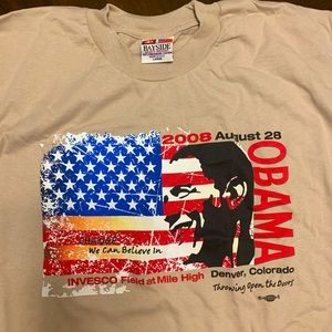 Bayside 2008 Obama Biden commemorative inauguration tshirt